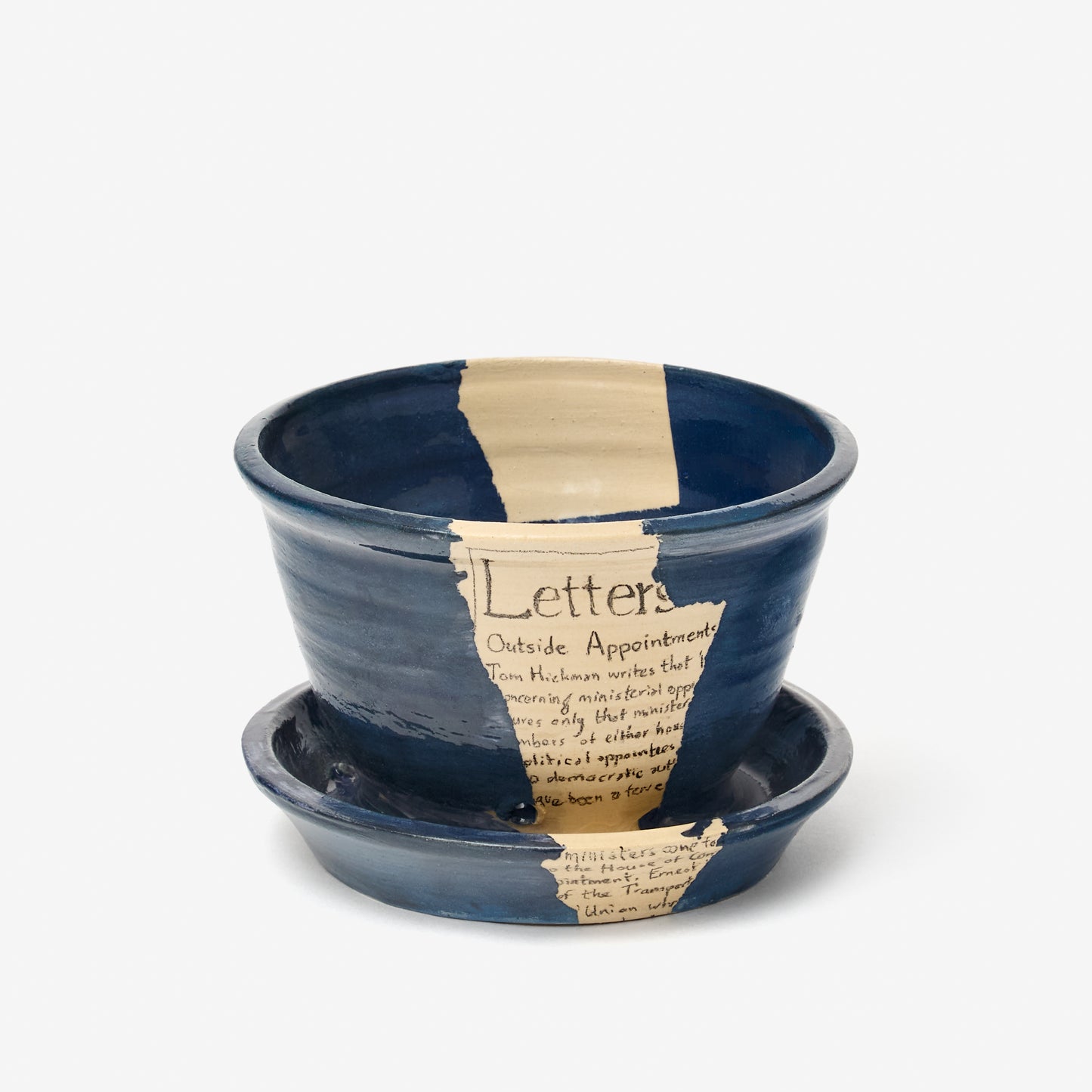 Earthenware by Beth Holgate, Blue Herb Pot