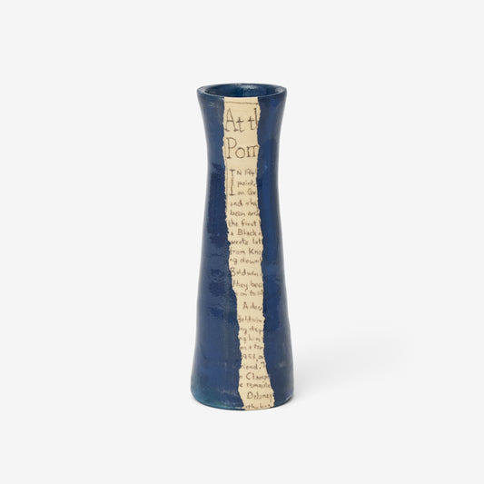 Earthenware by Beth Holgate, Blue Bud Vase
