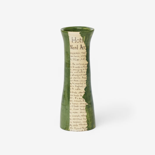 Earthenware by Beth Holgate, Green Bud Vase