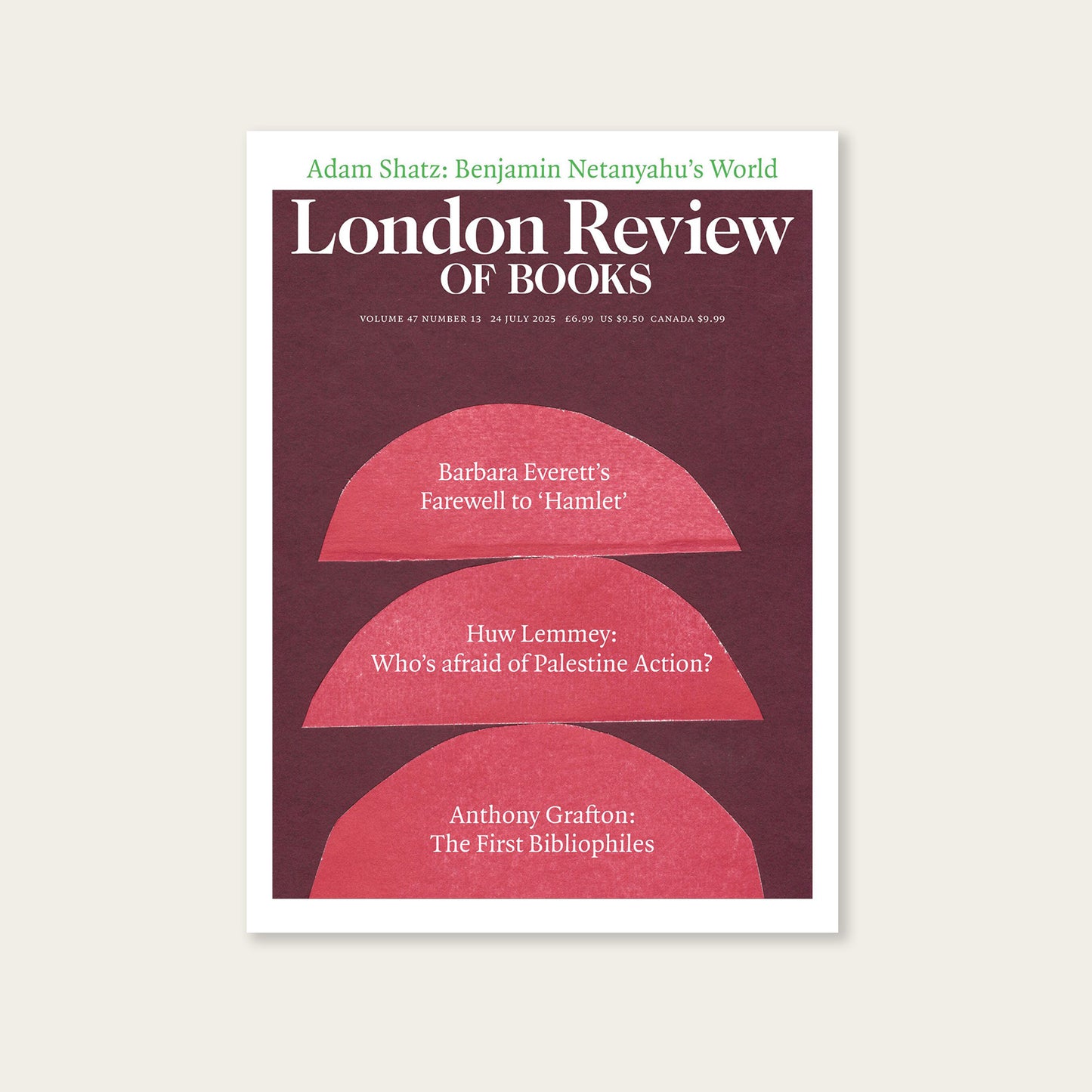 LRB Back Issues: 2025
