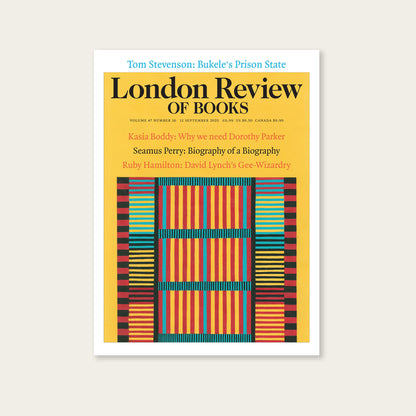 LRB Back Issues: 2025