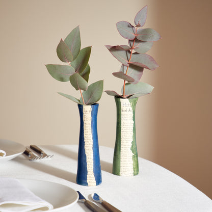 Earthenware by Beth Holgate, Blue Bud Vase