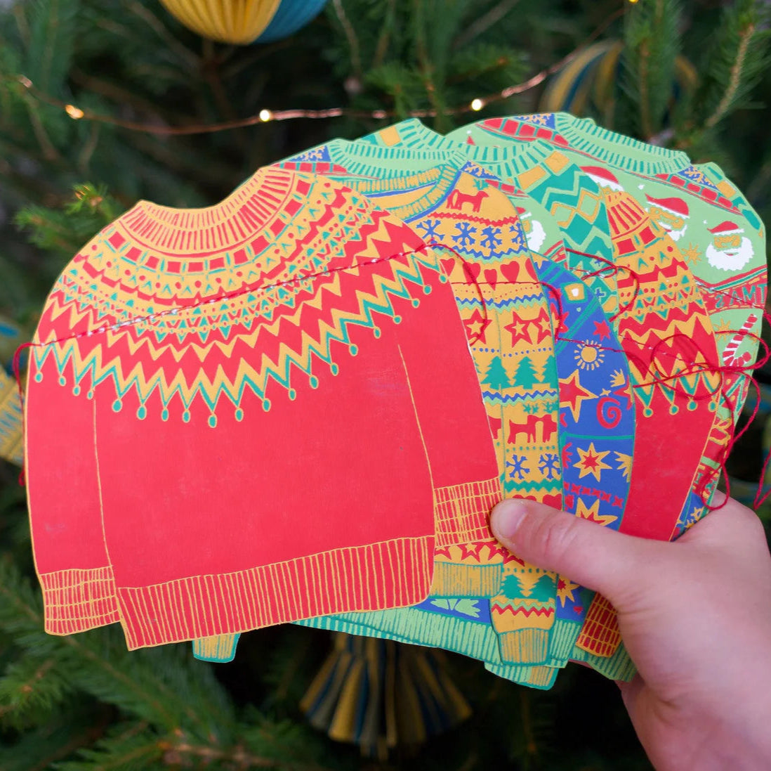 Christmas Jumper Sewn Garland