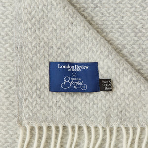 Silver Herringbone Blanket – with the British Blanket Company