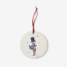 Load image into Gallery viewer, Ceramic Christmas Tree Decoration – Tin Soldier Reading the LRB