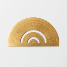 Load image into Gallery viewer, Brass Desk Protractor
