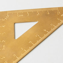 Load image into Gallery viewer, Brass Desk Set Square