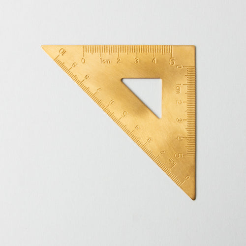 Brass Desk Set Square