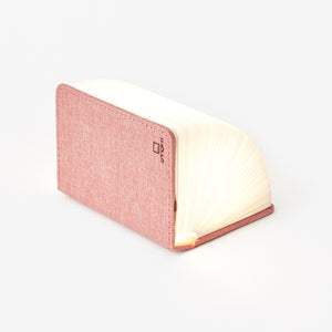 Linen Mini Smart Book Light - Blush Pink