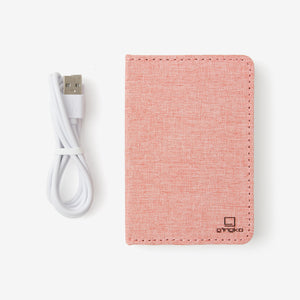 Linen Mini Smart Book Light - Blush Pink